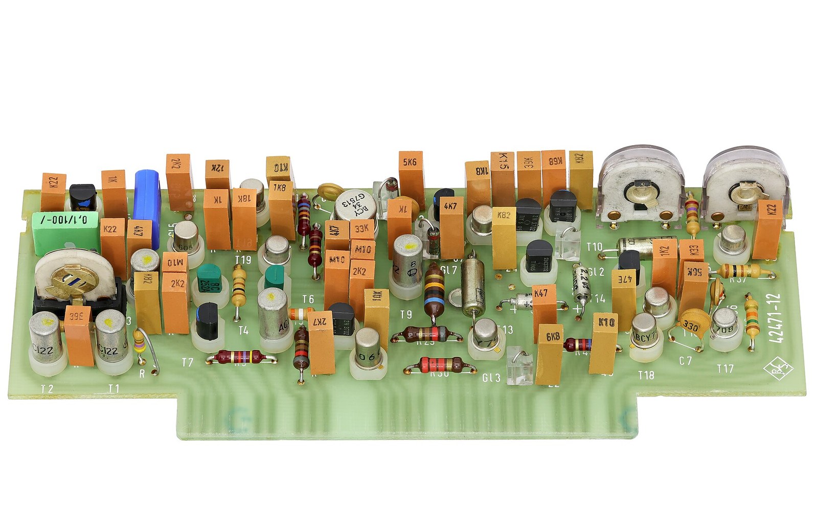 A console mainboard on an anti-static mat with a shielding can removed